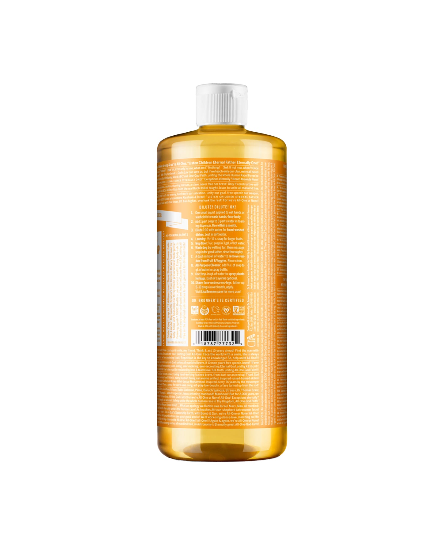 Picture of Dr. Bronner's Citrus Pure-Castile Liquid Soap