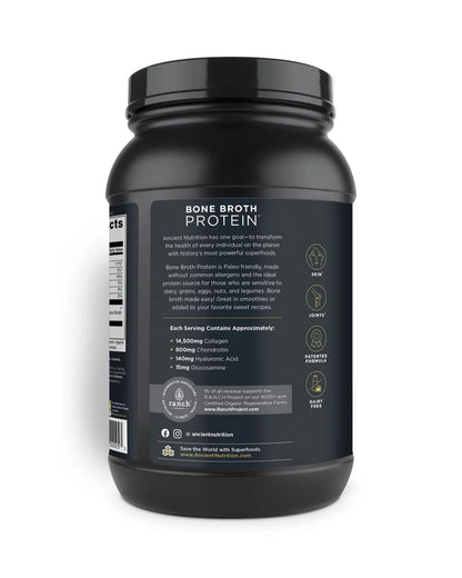 Picture of Ancient Nutrition Chocolate Bone Broth Protein Powder