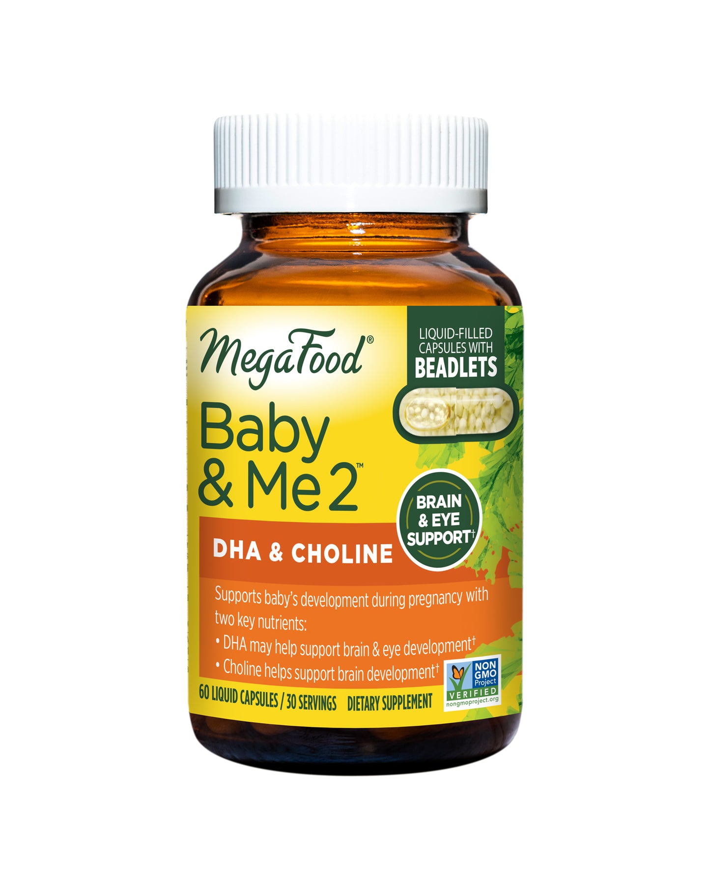 Picture of MegaFood Baby & Me 2™ Prenatal DHA & Choline Capsules