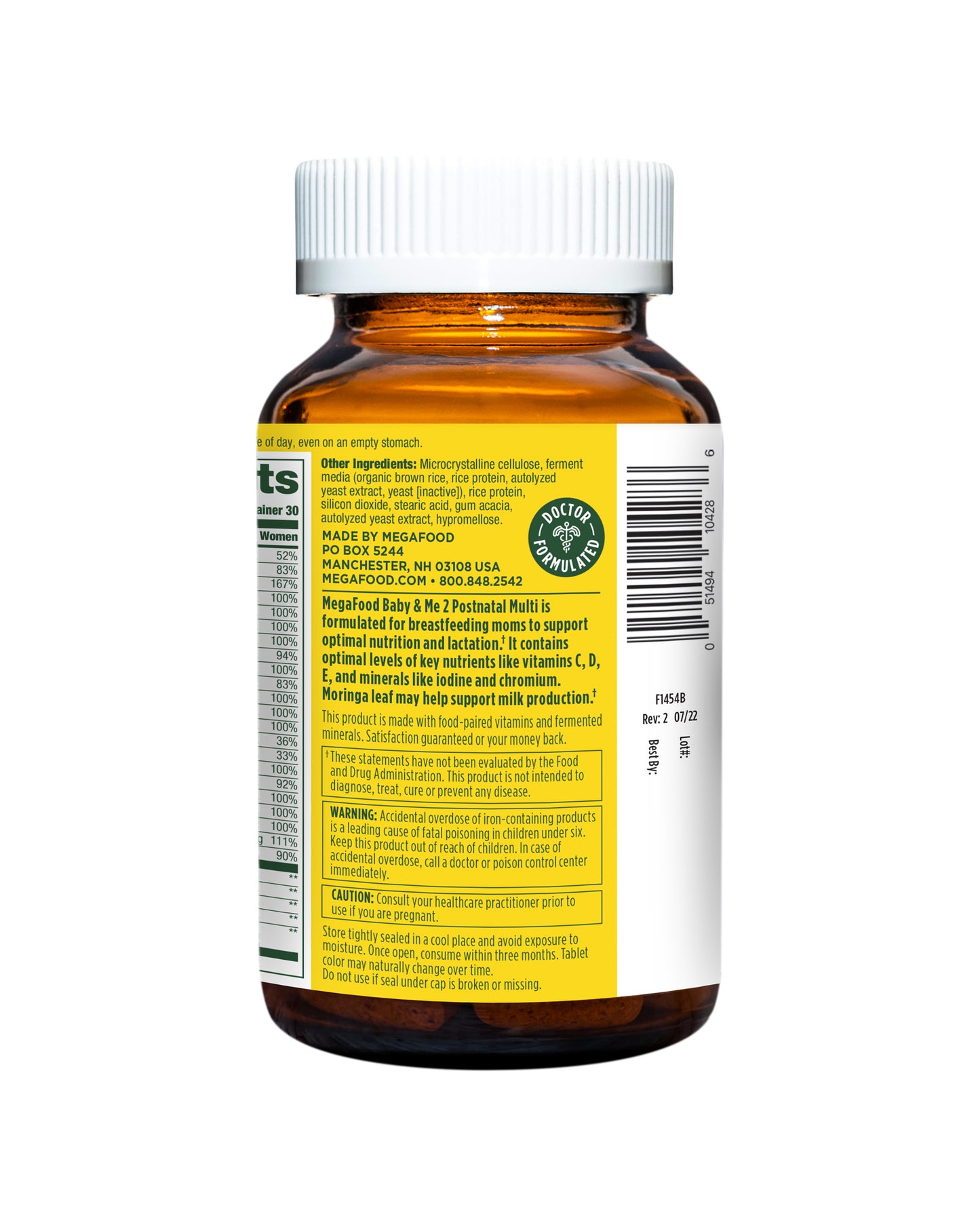 Picture of MegaFood Baby & Me 2™ Postnatal Multi Tablets