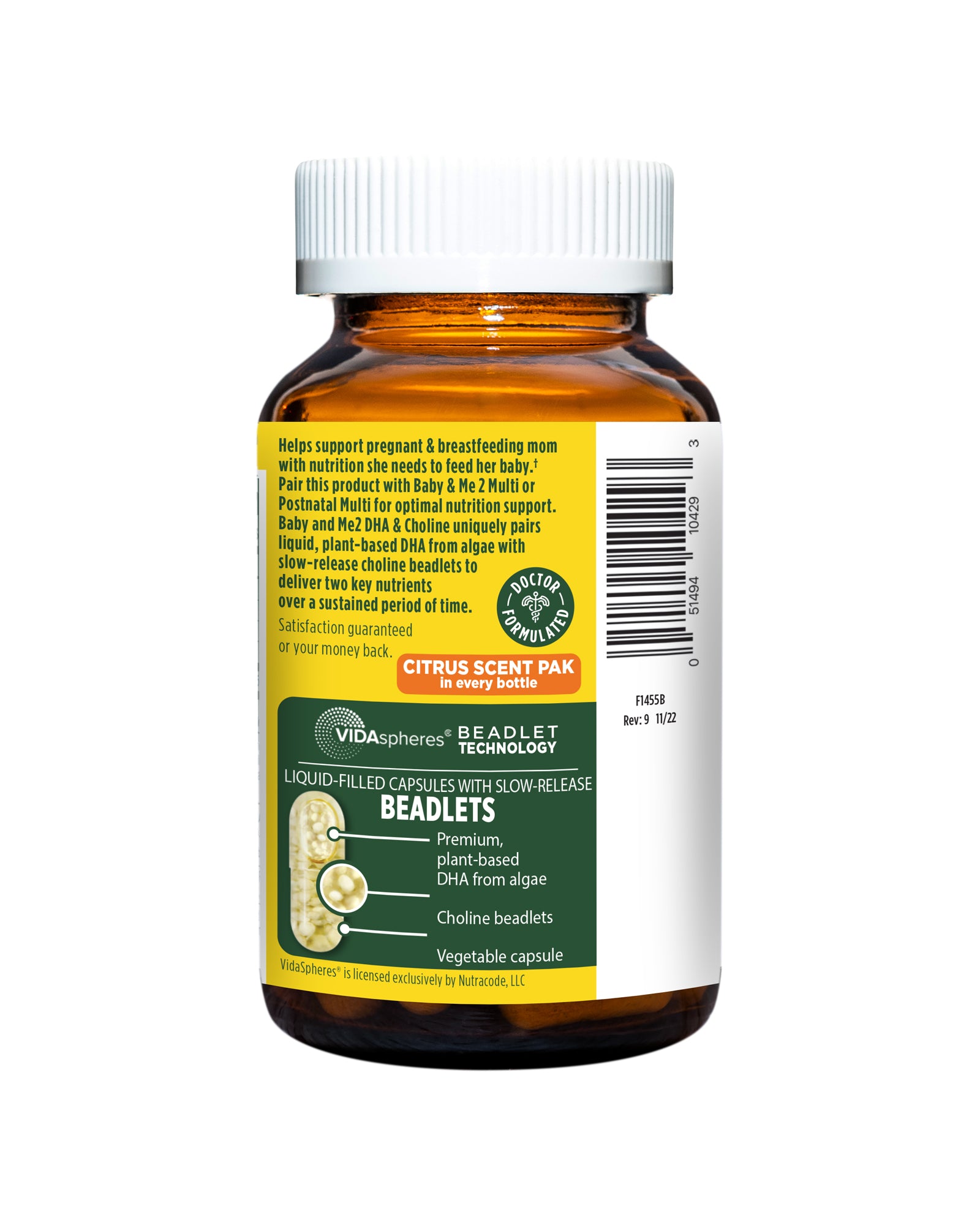 Picture of MegaFood Baby & Me 2™ Prenatal DHA & Choline Capsules