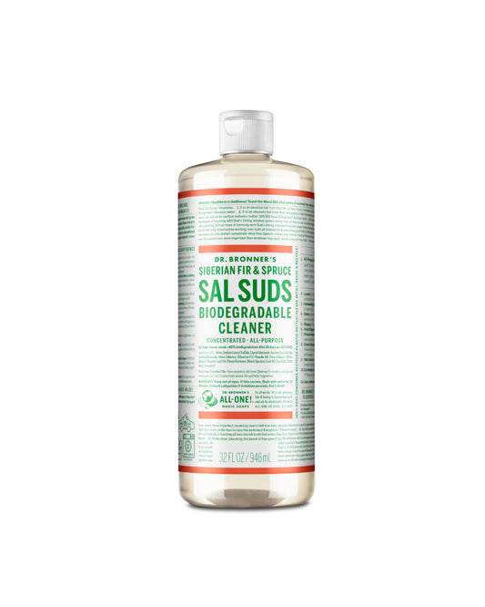 The front of Dr. Bronner's Sal Suds Biodegradable Cleaner