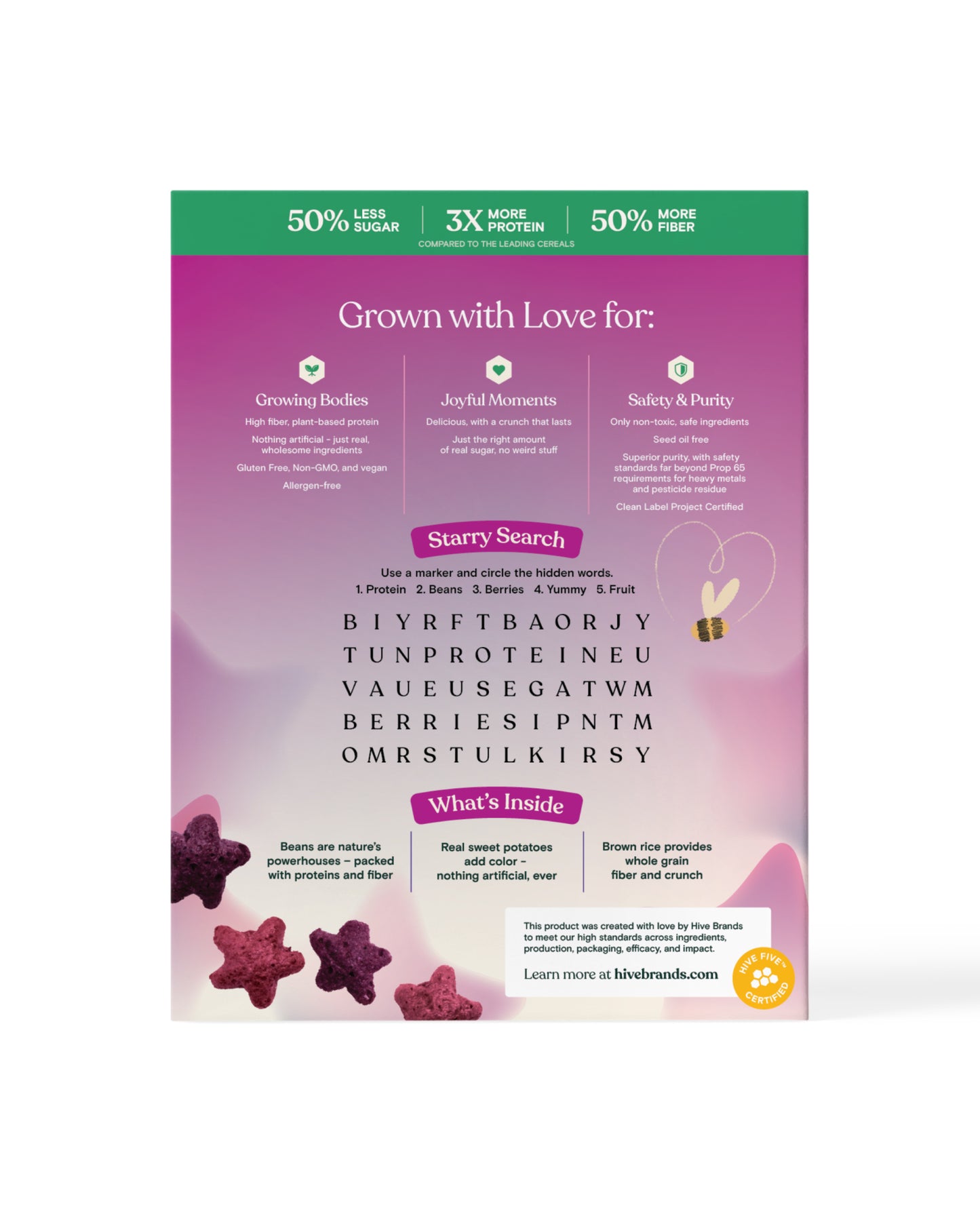 Love Grown Truly Fruity Stars Cereal