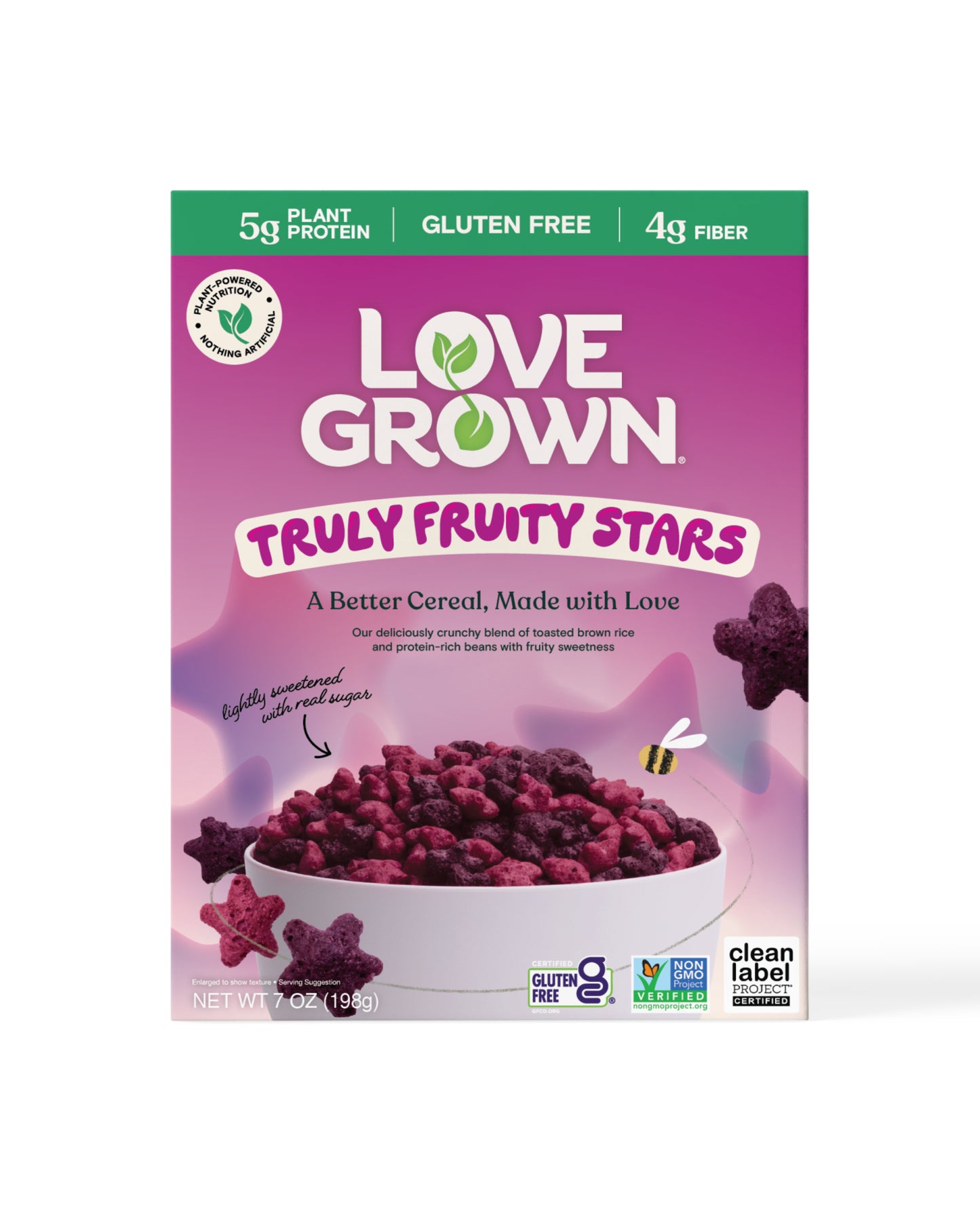 Love Grown Truly Fruity Stars Cereal