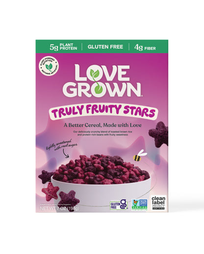 Love Grown Truly Fruity Stars Cereal