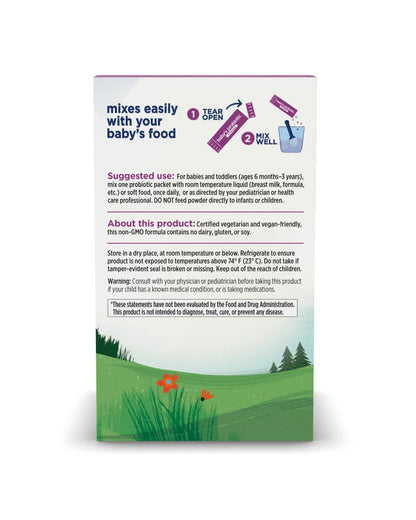 The back of Nordic Naturals Baby's Probiotic Powder