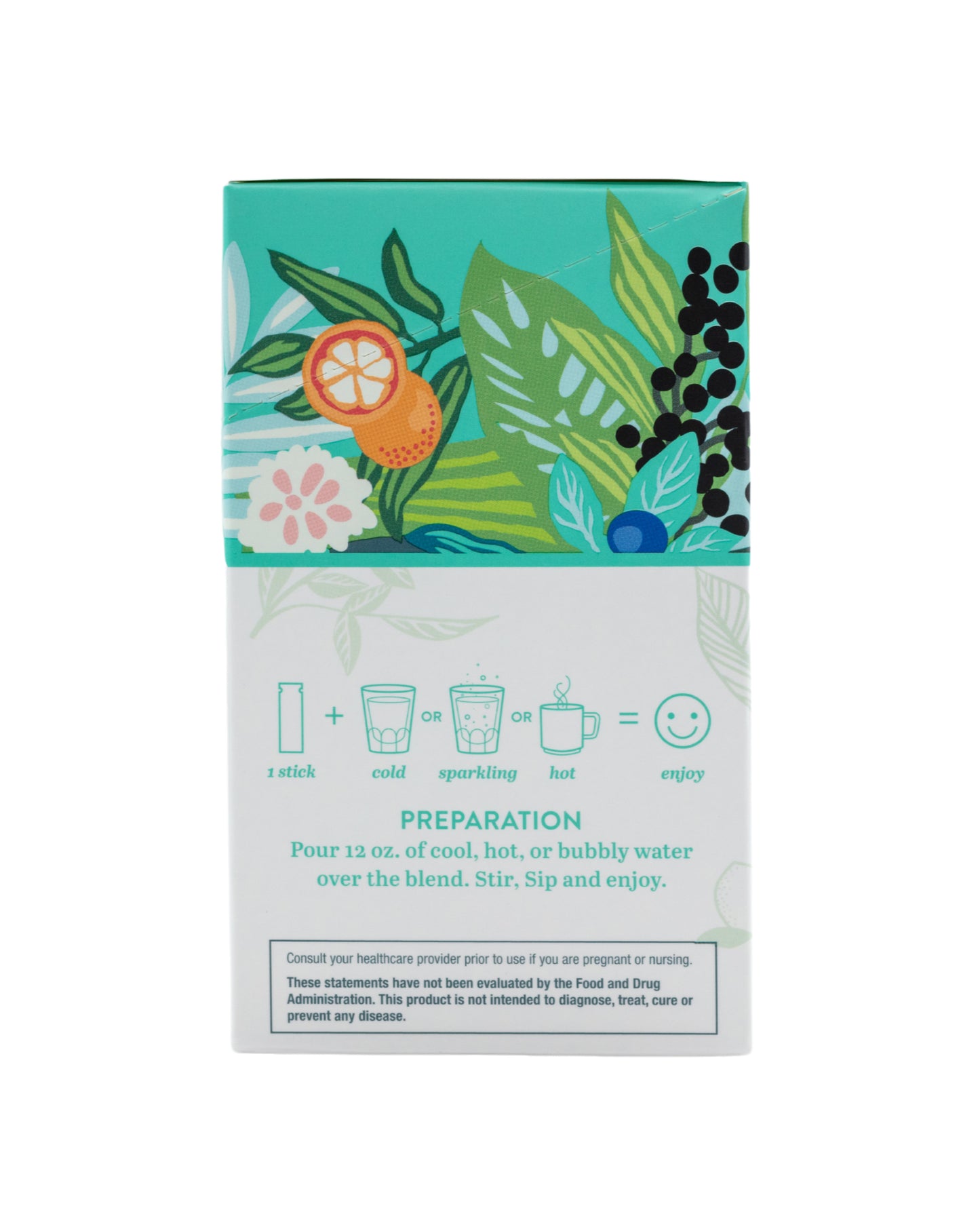 The back of Plants By People Relaxation Drink Blend with Pomegranate