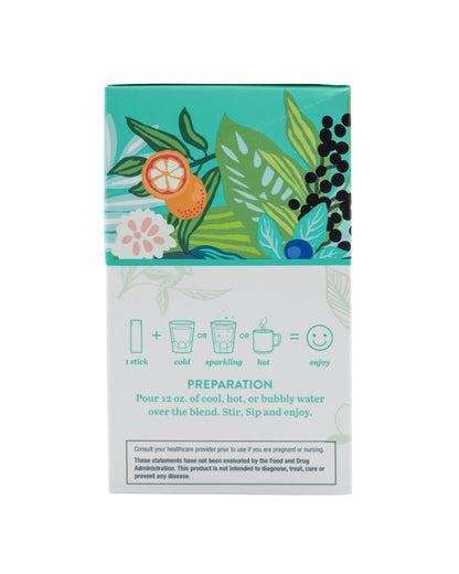 The back of Plants By People Relaxation Drink Blend with Pomegranate