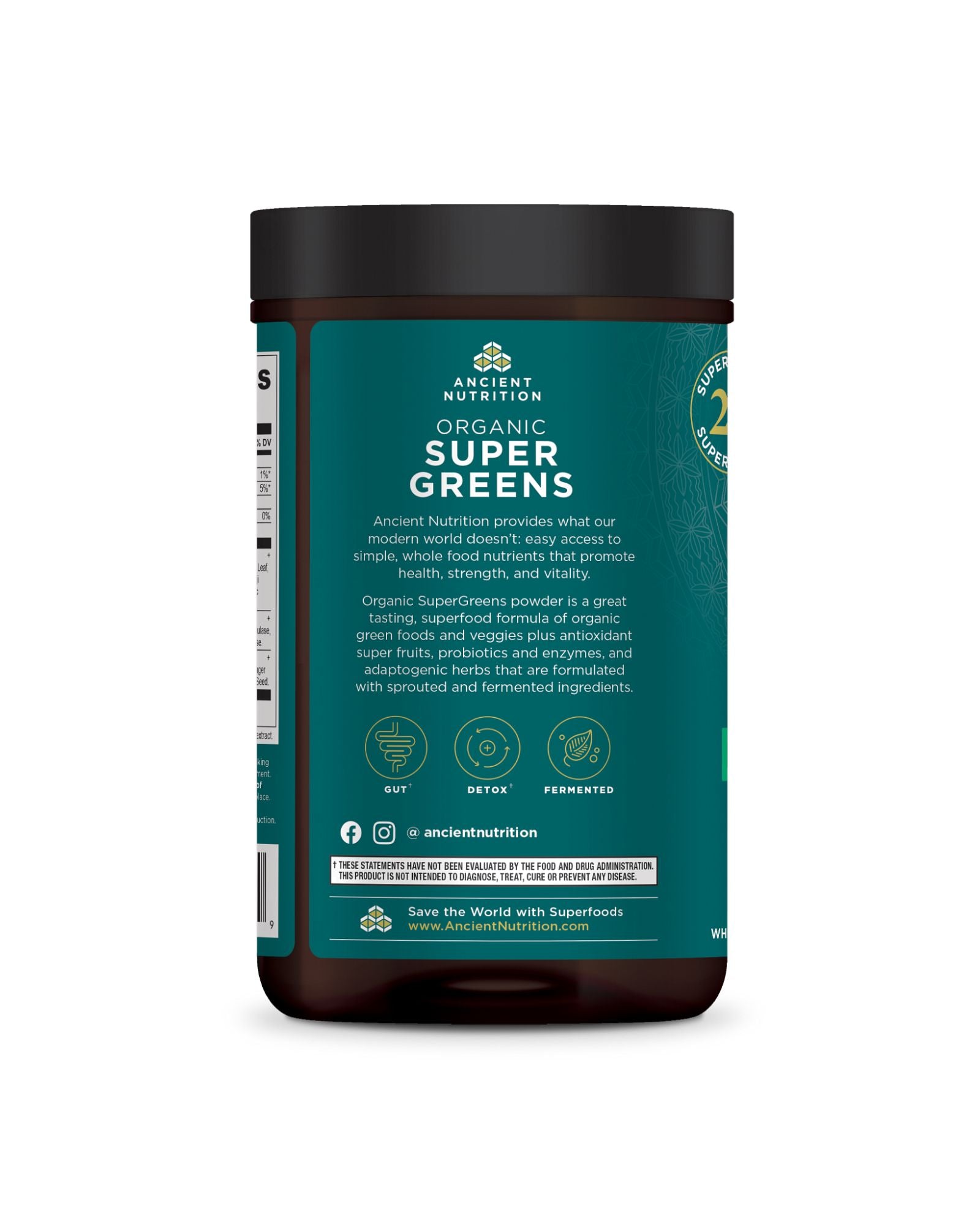 Picture of Ancient Nutrition Organic Super Greens Powder