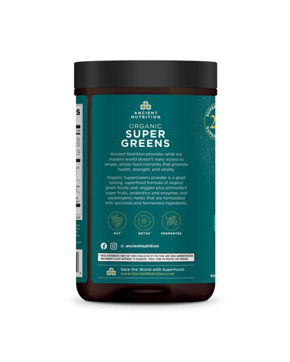 Picture of Ancient Nutrition Organic Super Greens Powder