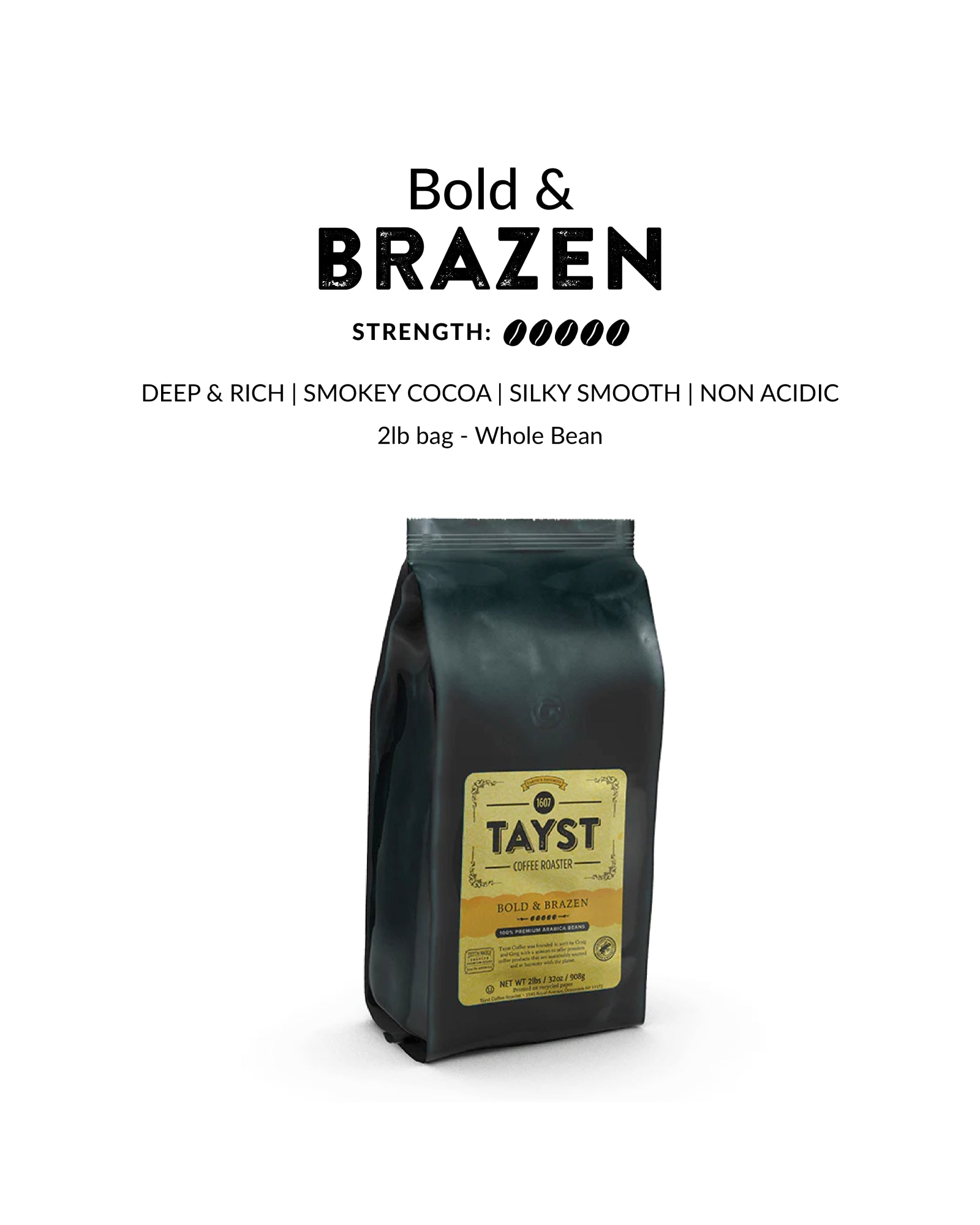 Picture of Tayst Whole Bean Coffee - 2 Pound Bag
