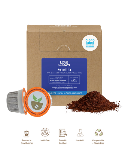 Compostable Coffee Pods for Keurig® Machines -  Box of 15