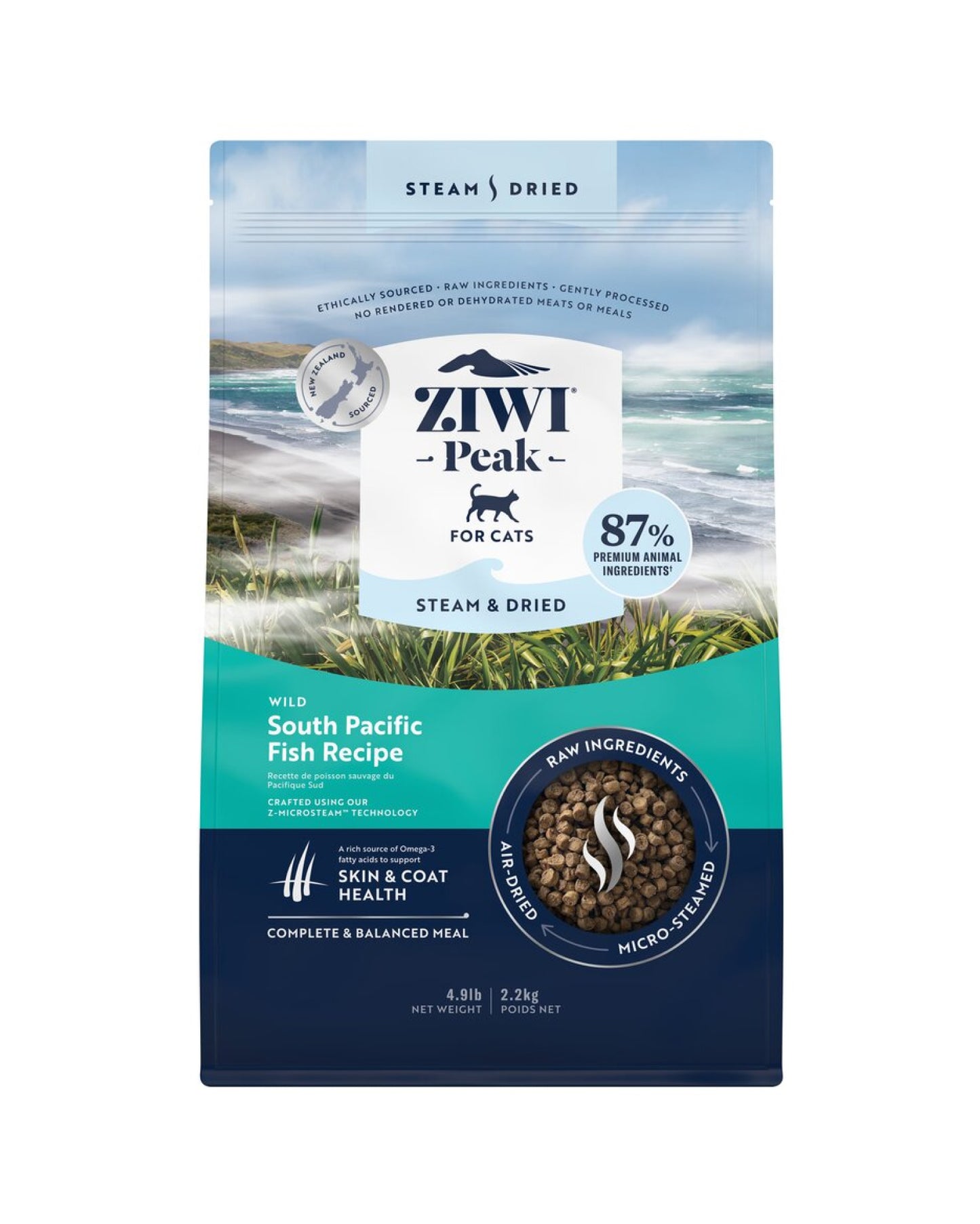 Picture of ZIWI Steam & Dried Wild South Pacific Fish Recipe Cat Food