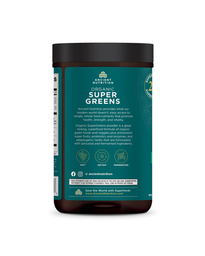Picture of Ancient Nutrition Organic Super Greens Powder