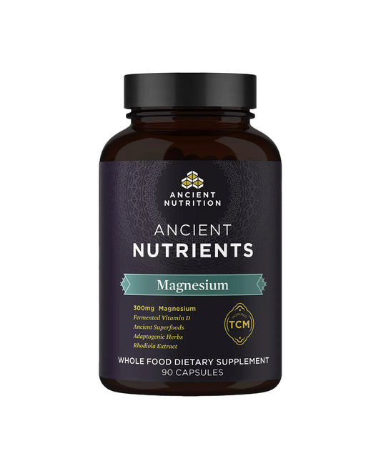 The front of Ancient Nutrition Magnesium Capsules
