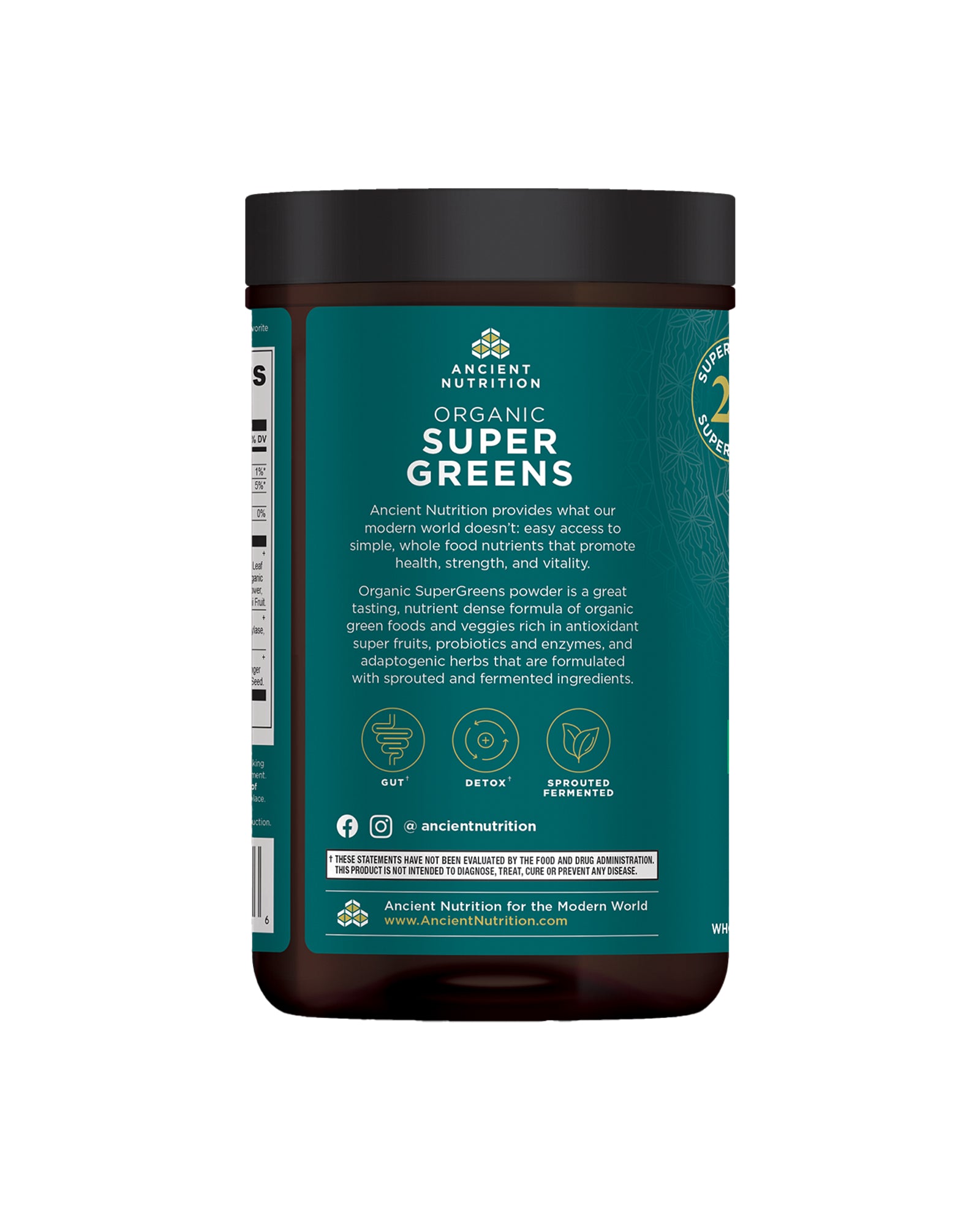 Picture of Ancient Nutrition Organic Super Greens Powder