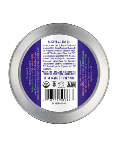 The back of Dr. Bronner's Arnica-Menthol Magic Balm