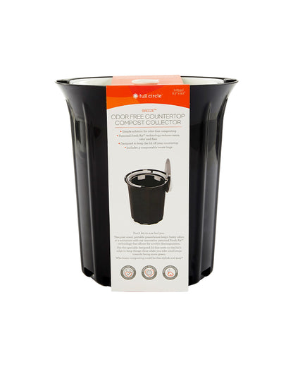 The front of Full Circle Odor-Free Countertop Compost Collector