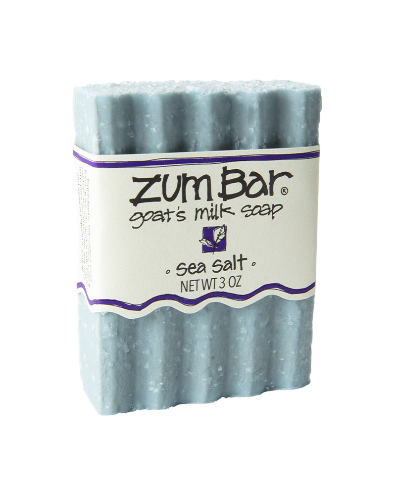 The front of Zum Sea Salt Bar Soap