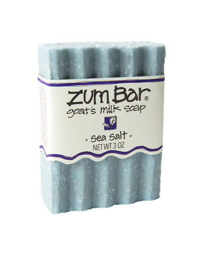 The front of Zum Sea Salt Bar Soap