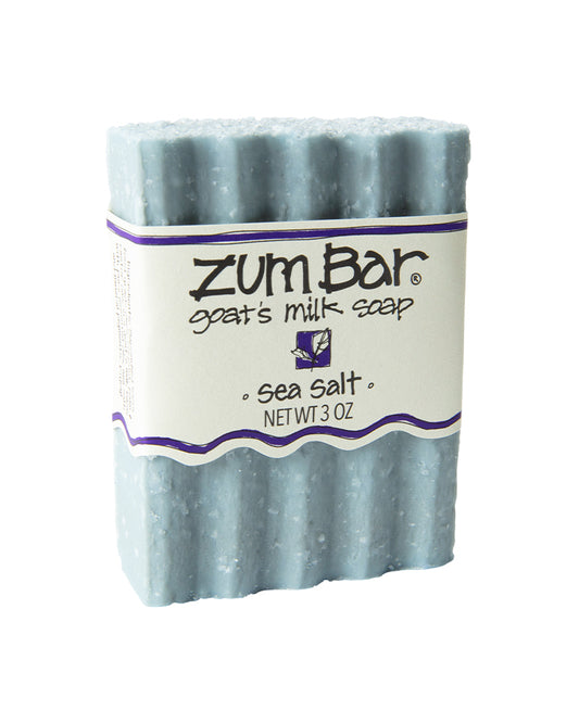 The front of Zum Sea Salt Bar Soap