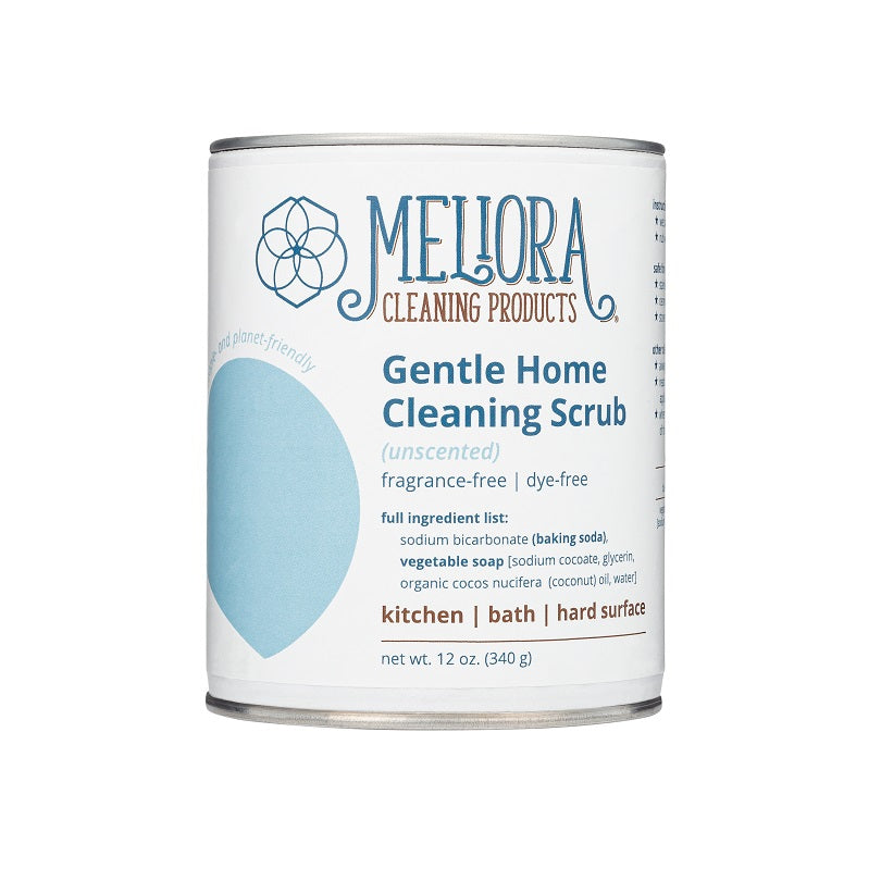 The front of Meliora Unscented Gentle Home Cleaning Scrub