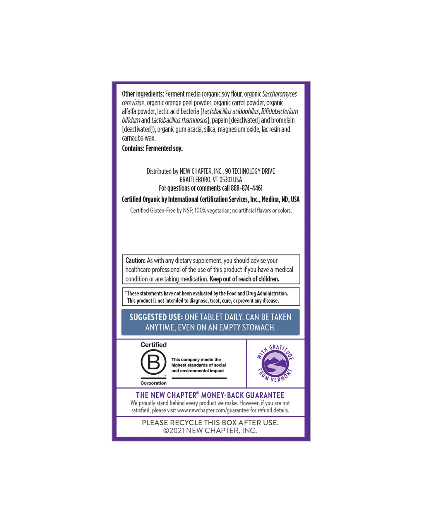 Picture of New Chapter Every Man™'s One Daily 55+ Multivitamin Tablets