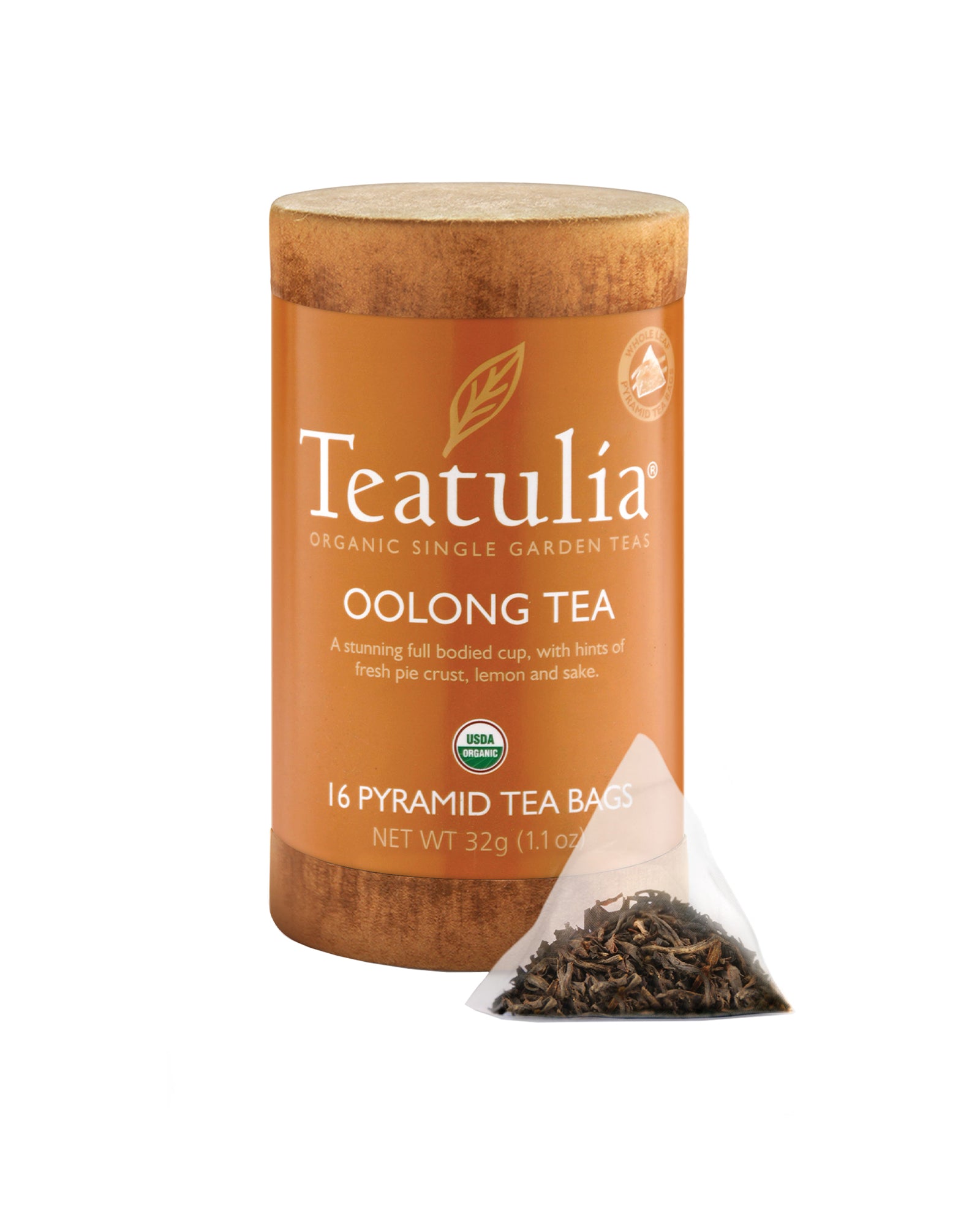 The front of Teatulia Oolong Tea
