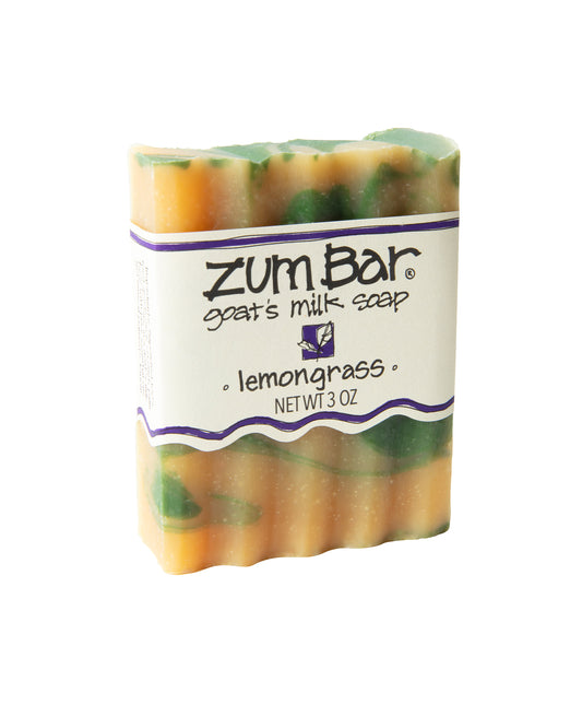 The front of Zum Lemongrass Bar Soap