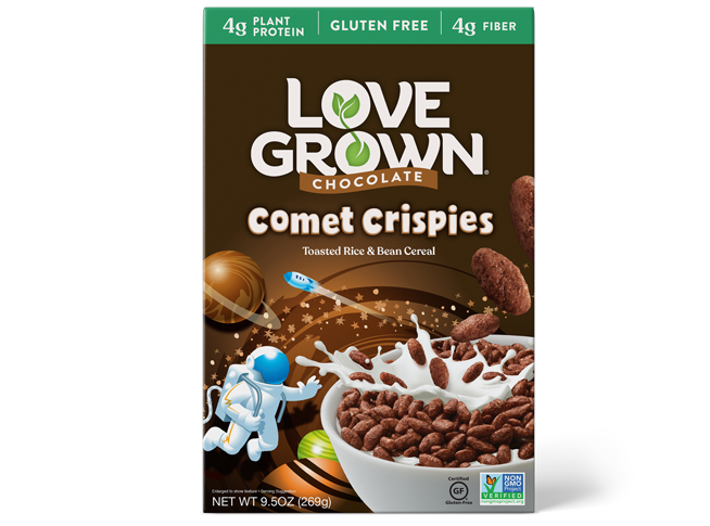 Love Grown Kids Cereal Comet Crispies