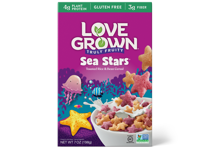 Love Grown Kids Cereal Sea Stars
